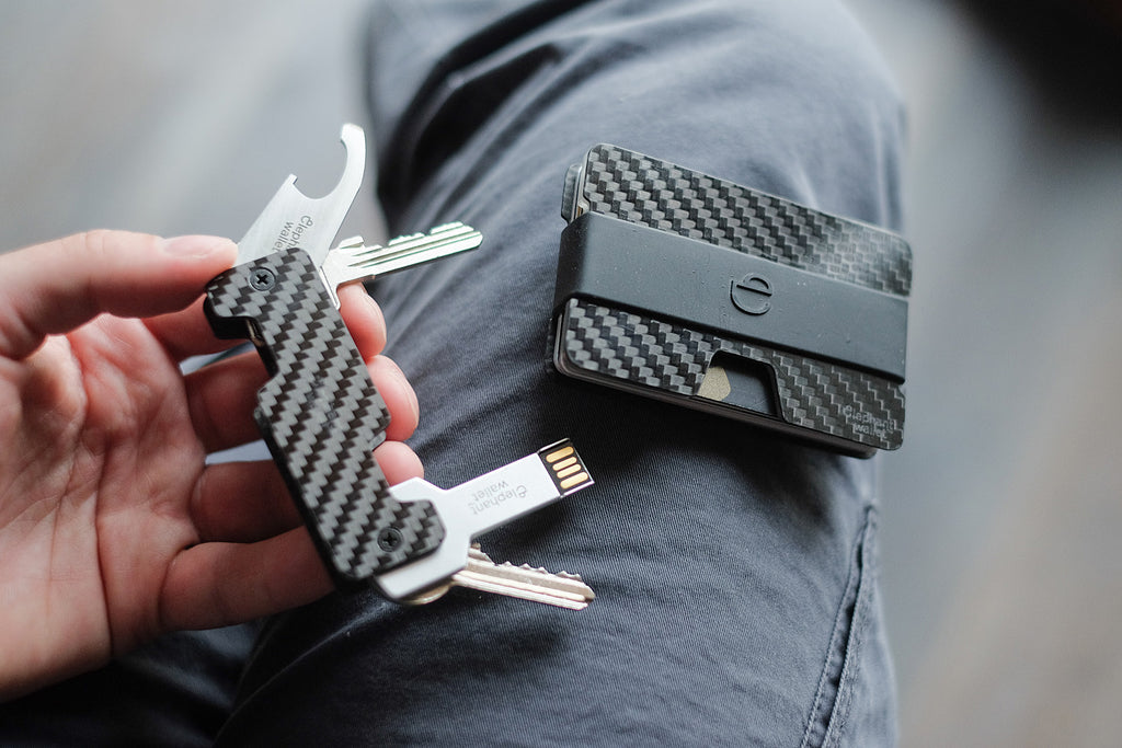 Carbon Accessories  Key organizer made of Carbon Fiber & Forged Carbon